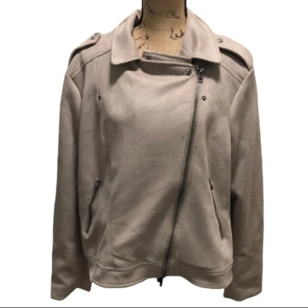 {Philosophy} Faux Suede Taupe Jacket - Picture 3 of 11